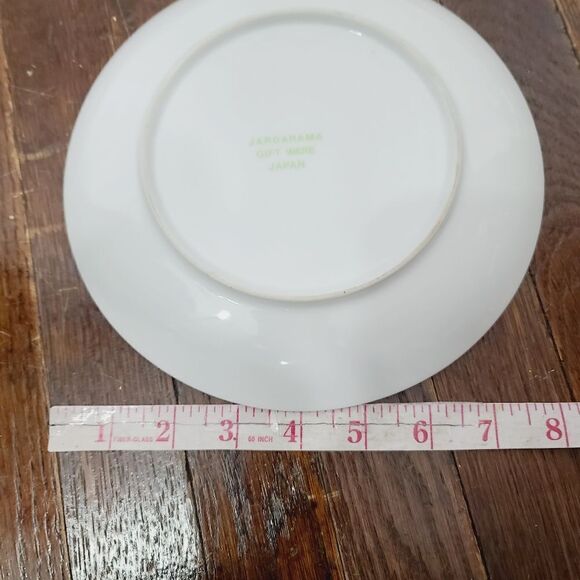 Vintage MCM Mid Century Modern Japan Pastel Flower Plate Set of 8 - Picture 4 of 14